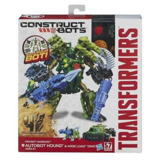 TRANSFORMERS CONSTRUCT BOTS AUTOBOT DRIFT AND ROUGHNECK DINO ขอแท้ ลิขสิทธิ์แท้