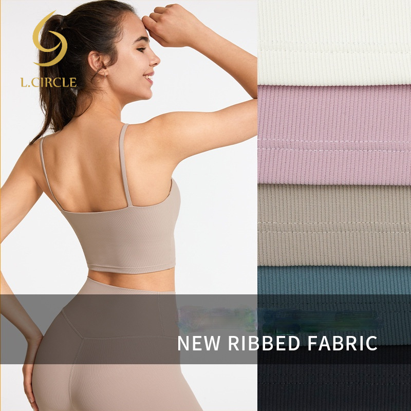 L.CIRCLEWomen Fitness Strapless Sports Yoga Bra