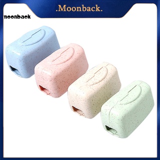 &lt;Moonback&gt; ฝาครอบแปรงสีฟันพลาสติกแบบพกพา 4 ชิ้น