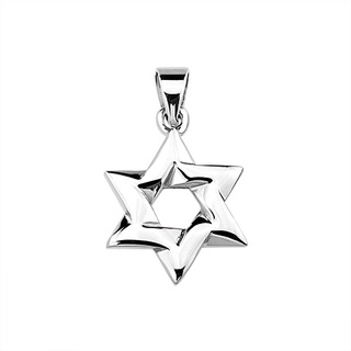 Jewish Star of David Silver Pendant จี้เงินรูปดาวสามมิติสวยแบเรียบๆๆ ใส่เข้ากันได้กับทุกชุดค่ะ