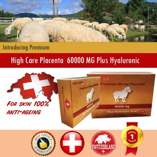 🔥🔥รกแกะ sheep placenta High care 60000 mg 120 Cap Exp. 10/2025