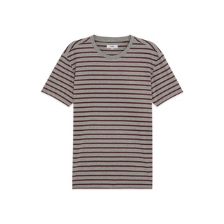 AIIZ (เอ ทู แซด) - เสื้อยืดคอกลม ลายทาง  Striped Crew-Neck T-shirts