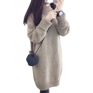 20 Dress knit เดรสไหมพรม พร้อมส่ง เดรสไหมพรมกันหนาว คอเต่า รุ่น หนาพิเศษ  ส่งไวทันทีจากกทม.