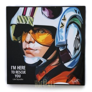 Luke Skywalker #2 ลุค สกายวอล์คเกอร์ Star Wars สตาร์ วอร์ส รูปภาพ​ติด​ผนัง​ pop art แต่งบ้าน ของขวัญ กรอบรูป​ โปสเตอร์