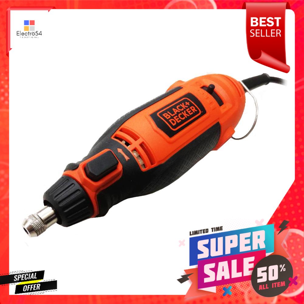 เครื่องเจียรคอตรง BLACK&DECKER RT18KA-B1 180 วัตต์DIE GRINDER BLACK&DECKER RT18KA-B1 180W