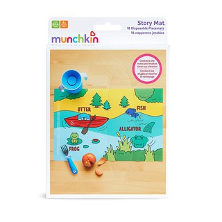 Munchkin : MNK21152 แผ่นรองโต๊ะ Story Mat Disposable Placemats - 18pk