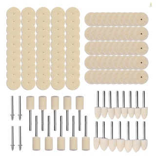 Flt 129 ชิ้น ขัดล้อ เครื่องมือขัดขนสัตว์สักหลาด พื้นผิวโลหะ ขัด อุปกรณ์เสริม เครื่องมือโรตารี่