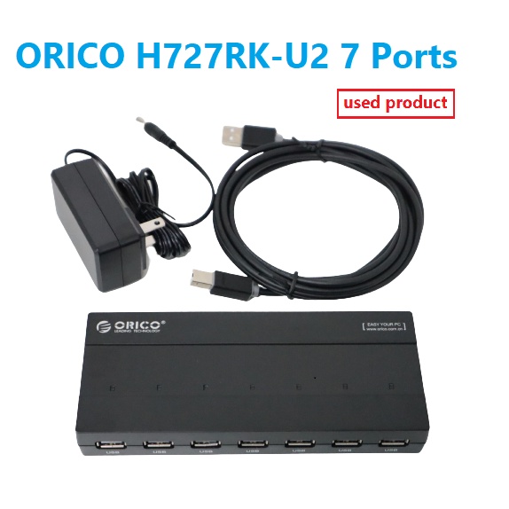 ORICO H727RK-U2 7Ports HUB usb ไฟเลี้ยง 5V2A มือสอง