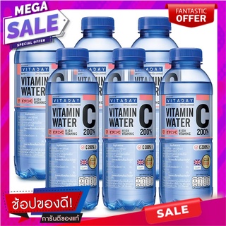 วิตอะเดย์ น้ำดื่มผสมวิตามินซี กลิ่นพีช 470 มล. x 6 ขวด Vitaday Vitamin C Water Peach Flavour 470 ml x 6 Bottles