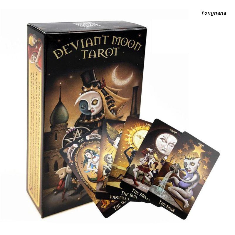YOGA Full English Devant Moon Tarot 78 การ์ดดาดฟ้า Oracle เล่นการ์ด Family Party เกมกระดาน