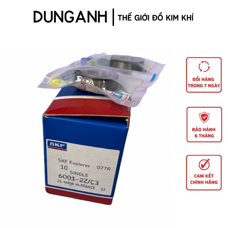 ของแท้ SKF 6001 - 2Z/ C3 Bearing - Kim Gas Dung Anh