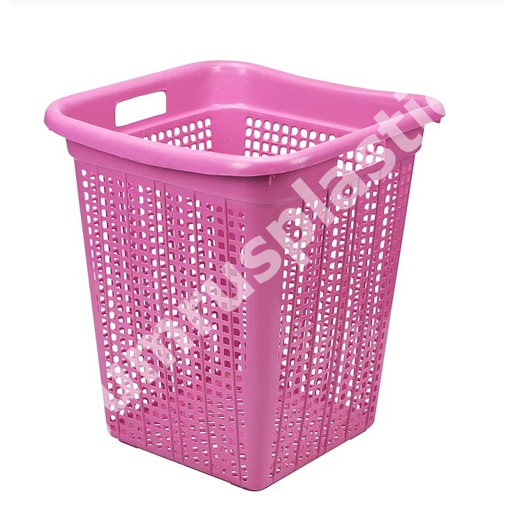 ตะกร้าพลาสติก 43.5x43.5x50 ซม. ซายูริ  989 ตรา SN