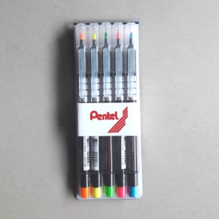 ปากกาไฮไลท์ เน้นข้อความ pentel set 5สี