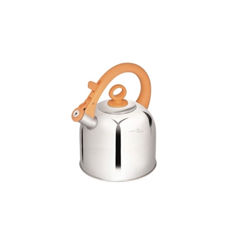 Zebra Whistle kettle กาน้ำนกหวีด Image 4.9 ลิตร สีส้ม