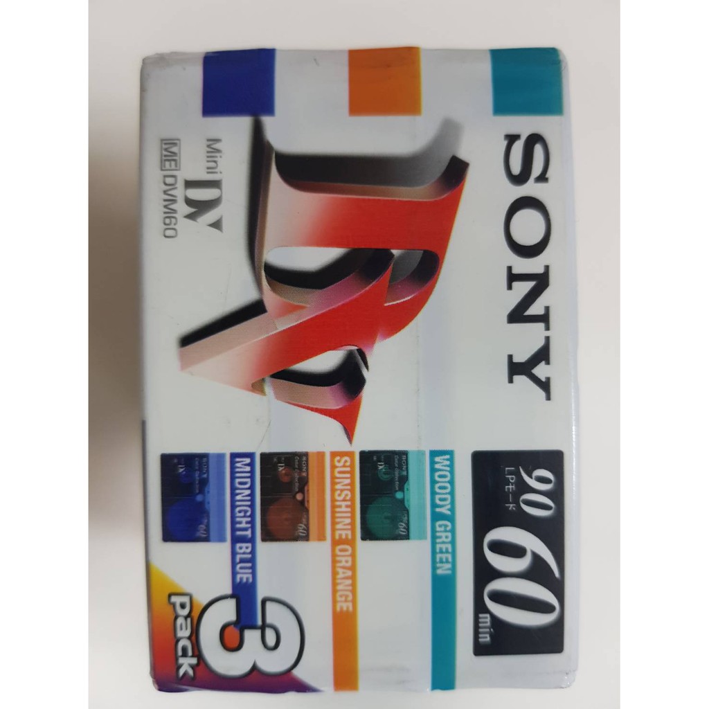 SONY MINI DV TAPE Pack 3 Color Collection Shopee Thailand