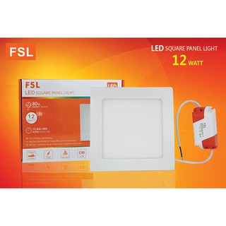 ดาวน์ไลท์ LED สี่เหลี่ยม 6" 12W Day แสงขาว