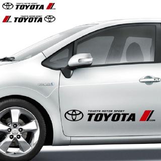 สติกเกอร์ ลายดอกไม้ สําหรับตกแต่งรถยนต์ TOYOTA Camry RAV4 SIENTA COROLLA ALTIS 2 ชิ้น