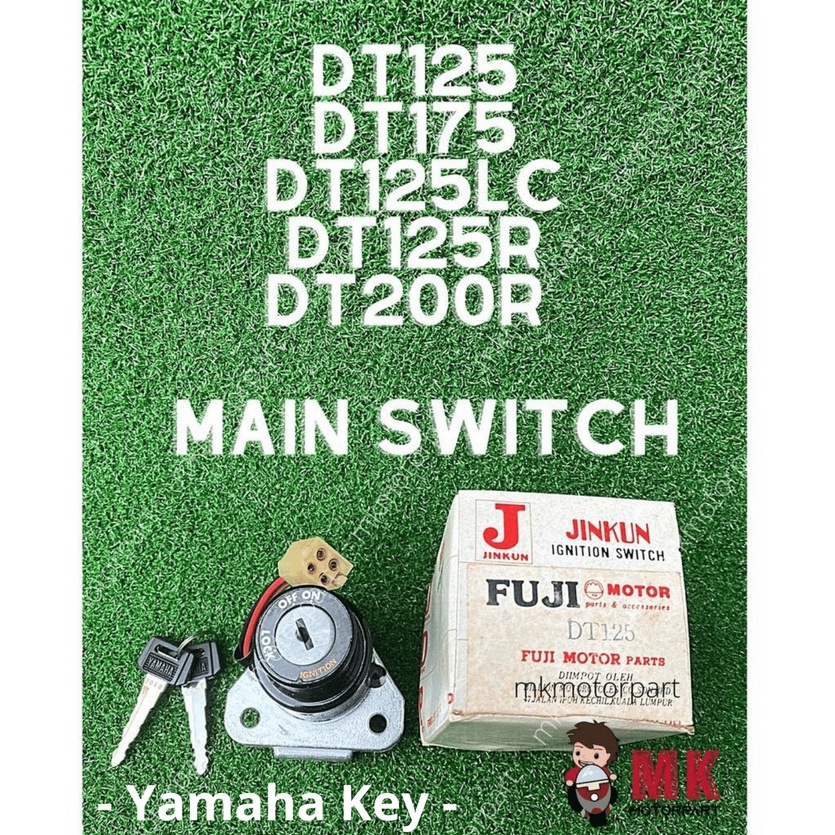 [ไต้หวัน] Yamaha DT125 18G / DT175 18L หลักสวิตช์จุดระเบิดชุดกุญแจ PNP DT125Lc 10V DT125r 34X DT200r