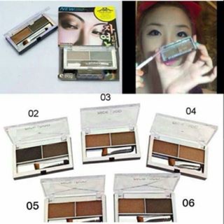 เขียนคิ้ว Nice Shop Eyebrow Powder 2 Shades Brush