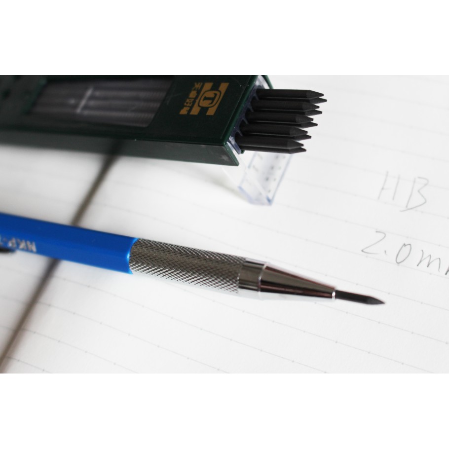 2 มม. Lead Holder Automatic Draughting Mechanical Drafting Pencil ชุดตะกั่ว HB
