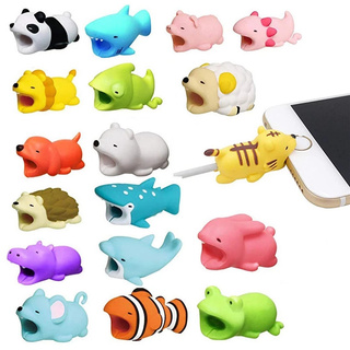 Cute Animal Bite USB Charger Data Protector Cover for Iphone Ipad Wire Protection