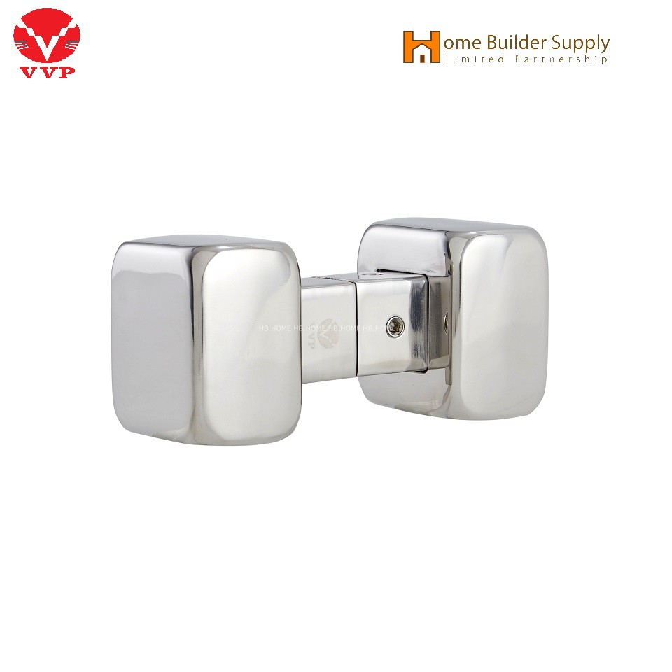 มือจับประตูกระจกห้องน้ำ รุ่นSK-8-PS สีสแตนเลสเงา อุปกรณ์ห้องน้ำ (แบบเหลี่ยม) มือจับประตูกระจกห้องน้ำ