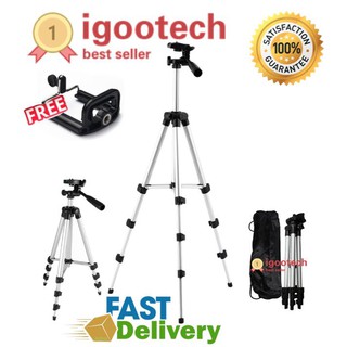 igootech Tripod 3110 ขาตั้งกล้องและมือถือ แบบ 3 ขา (ครบชุดพร้อมถุงเก็บ)