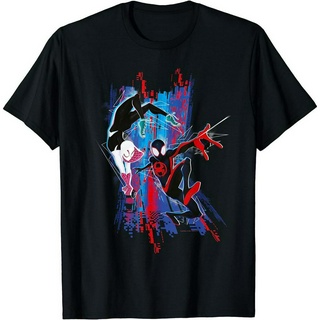 เสื้อยืด พิมพ์ลาย Marvel Spider-Man: Across the Spider-Verse Miles and Gwen สําหรับผู้ชาย