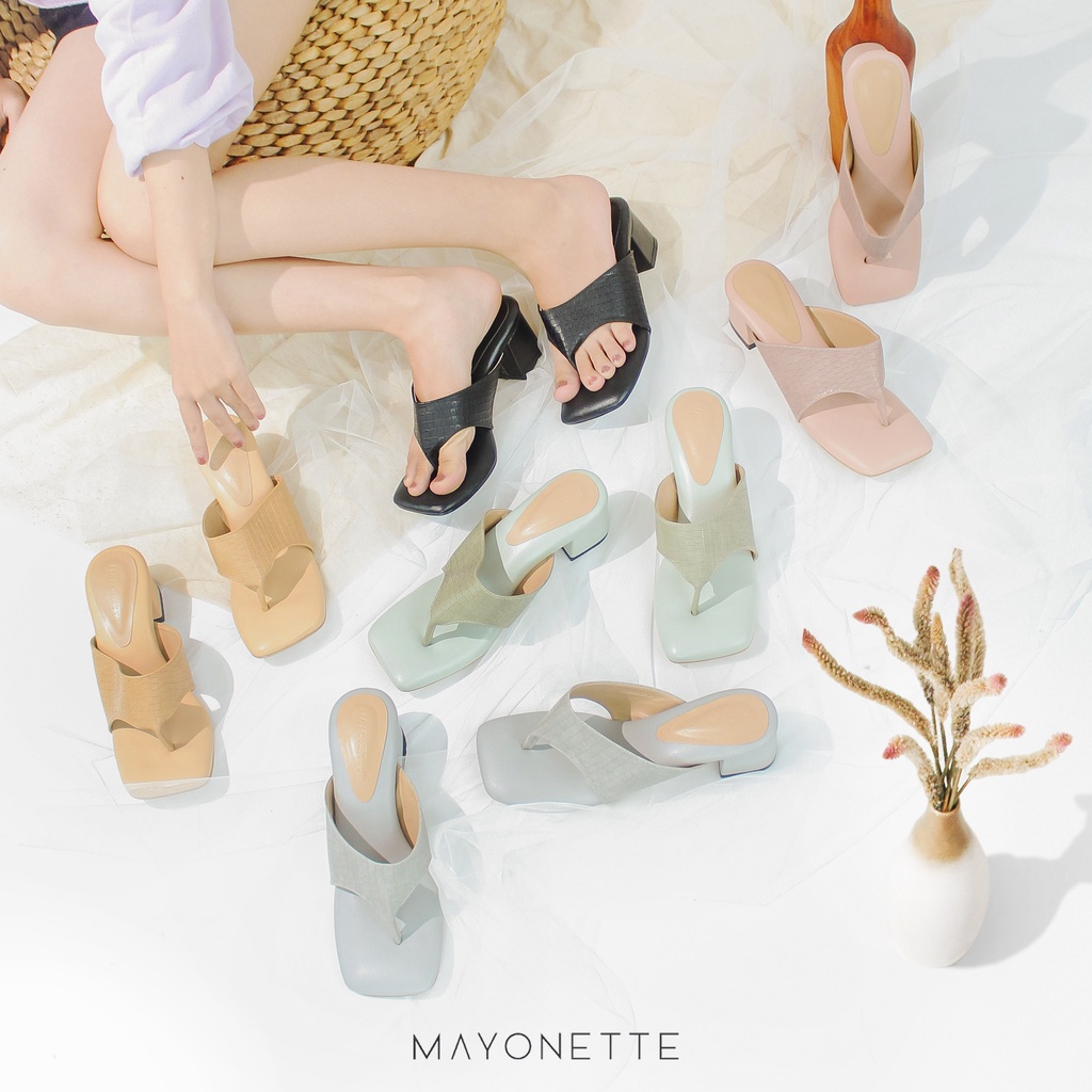 MAYONETTE Jinae Heels Shoes - Womens Chunky Heels