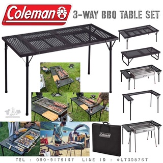 โต๊ะบาร์บีคิว COLEMAN JAPAN 3-WAY BBQ TABLE SET ASIA