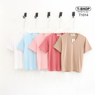 เสื้อยืด​ เสื้อแฟชั่น เสื้อยืดสีพื้น สไตล์เกาหลี