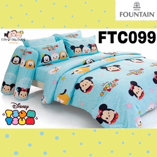 🟠Fountain🟠 ลิขสิทธิ์แท้ ผ้าปู + ผ้านวม FTC099 Disney TsumTsum Mickey ลายการ์ตูน Bed Set FTC ชุดเครื่องนอน ผ้าปูที่นอน