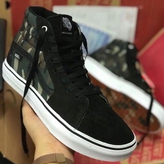 รองเท้าผ้าใบ 🔥พร้อมส่ง🔥 รองเท้า SK8-Hi ลายพราง ชาย หญิง