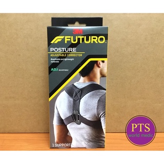 Futuro Posture ADJ Corrector ฟูทูโร่ อุปกรณ์พยุงไหล่และหลัง สีดำ ปรับกระชับได้