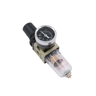 AW2000 ชุดกรองลม, ตัวดักน้ำ, ปรับแรงดันลม Filter Regulator ขนาด 1/4" (ของแท้100%)