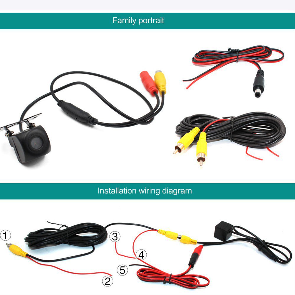 AHD camera Fisheye Lens Mini 960P Starlight Night Vision Car Rear View ...