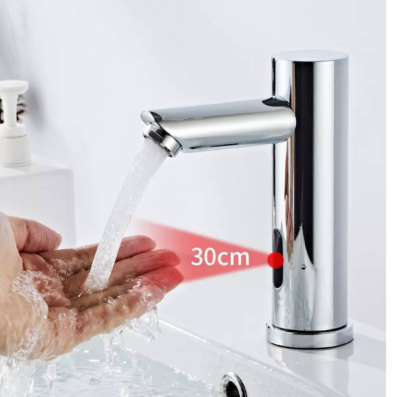โลหะผสมเซ ็ นเซอร ์ อัตโนมัติอ ่ างล ้ างจานก ๊ อกน ้ ํา Hands Touchless Auto Mixer อ ่ างล ้ างหน ้ าก ๊ อกน ้ ํา
