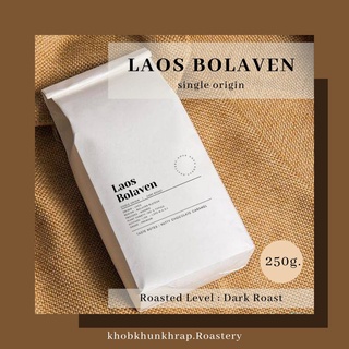 เมล็ดกาแฟลาวโบลาเวน เกรดพรีเมี่ยม คั่วเข้ม ขนาด 250g.เมล็ดกาแฟคั่ว เมล็ดกาแฟอราบิก้า 100% โรงคั่วกาแฟขอบคุณครับ