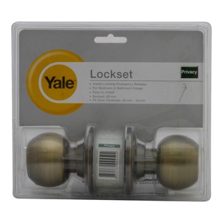 ลูกบิดห้องน้ำ YALE VCA5122US5 หัวกลม AB YALE KN-VCA5122US5 AB BATHROOM KNOB