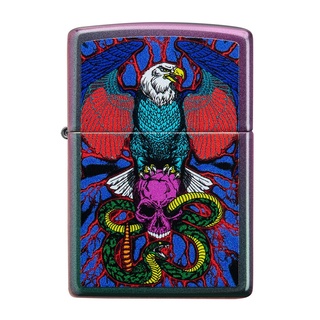 Zippo ไฟแช็กรุ่น 49600  Eagle, Snake, Skull Design  ของแท้ รับประกันตลอดชีวิต นำเข้าและจำหน่ายโดยตัวแทนจำหน่าย