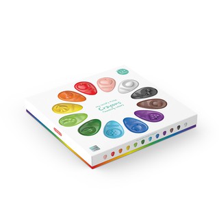 OMMO Baby Crayon 12 Color Set โอโม่ สีเทียนปลอดสารพิษ สำหรับเด็กเล็ก ชุด 12 สี