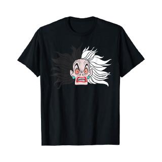 เสื้อยืดพิมพ์ลาย Disney Villains Crazy cruella De vil