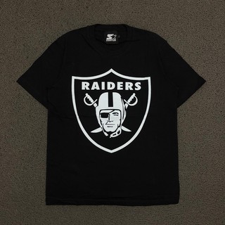 ใหม่เสื้อยืดเสื้อยืด ERA X RAIDERS NFL สีดํา