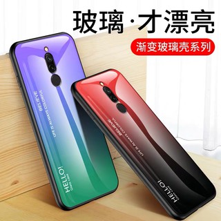 [ส่งจากไทย] Case Xiaomi Redmi 8  เคสกระจกสองสี เคสเงาไล่สี ขอบนิ่ม เคสกันกระแทก สีกระจกเทมเปอร์ปลอกแก้วฝาหลังกันชน