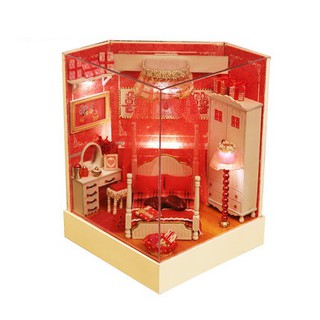 IYOU’DIY บ้านตุ๊กตา diy โมเดลบ้านจิ๋ว งานประกอบอุปกรณ์ครบเซ็ตในกล่อง
