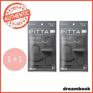 【2 Pack set】ARAX PITTA MASKS ADULT GRAY 3pcs x 2 packs pBjx