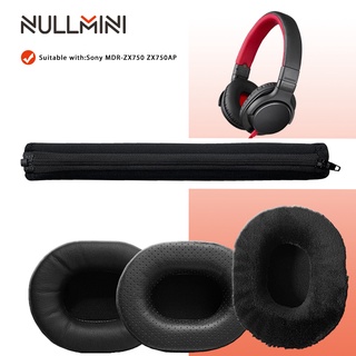 Nullmini ฟองน้ําครอบหูฟัง ผ้ากํามะหยี่ แบบหนา คุณภาพสูง แบบเปลี่ยน สําหรับ Sony MDR-ZX750 ZX750AP