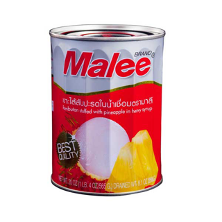 MALEE เงาะสอดไส้สับปะรดกระป๋อง ขนาด 20 oz ปริมาณ 250 กรัม