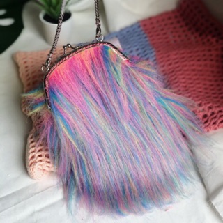 Fluffy Pikpak Bag (สีไอติมเรนโบว์) 🌈💘