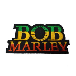 [ตัวรีด เย็บได้] BOB MARLEY ป้ายติดเสื้อ logo Embroidered Sew Iron On Patches Badge